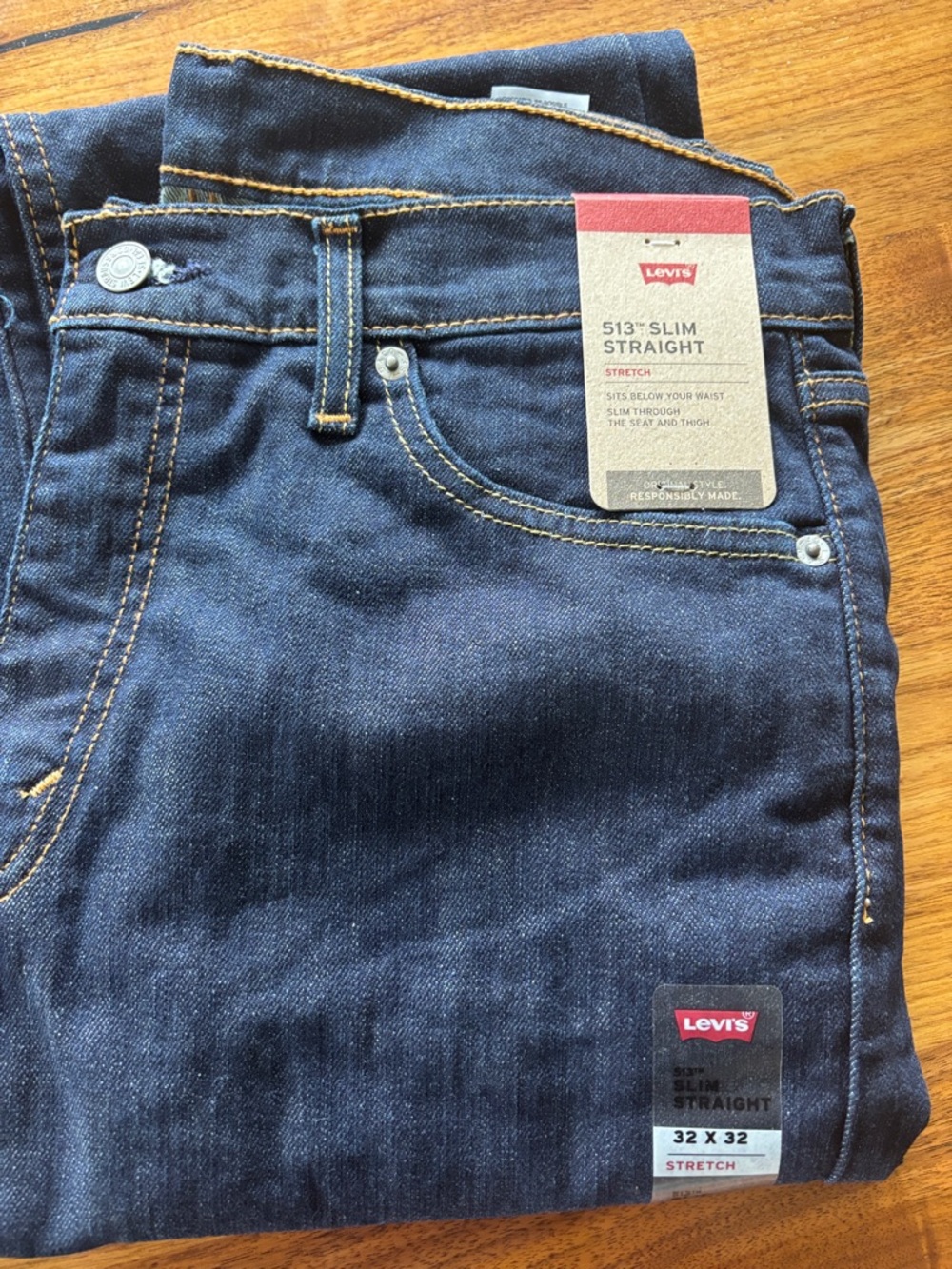 Levi's Slim Straight Men's Jeans in Dark Indigo Blue